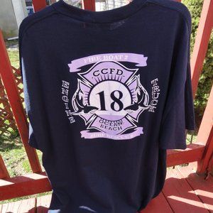 CCFD Fire Boat 2~Station 18~SURF Rescue 2 Fire fighter T~Cancer Purple Shading